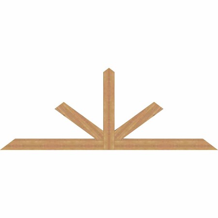 Ekena Millwork Saratoga Timber Gable Bracket, Western Red Cedar, 108"W x 40"H x 3 1/2"D x 5 1/2"F, 9/12 Pitch GBW108X40X0406SAR00SWR